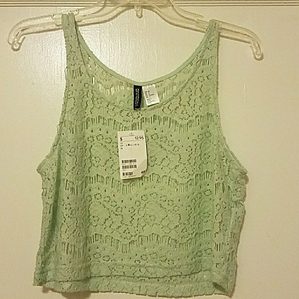 NWT Lace Crop Top